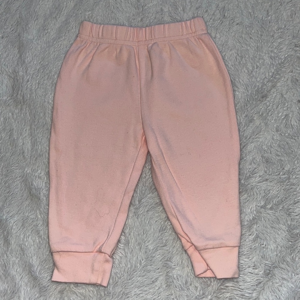 (3 for $10)Chick pea pink 3-6 month 100% cotton sweats baby girl clothing